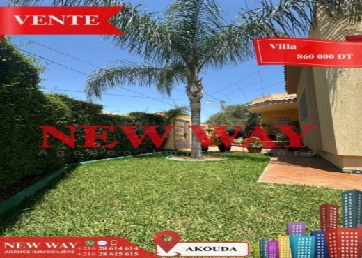 Villa de Plain Pied à Akouda