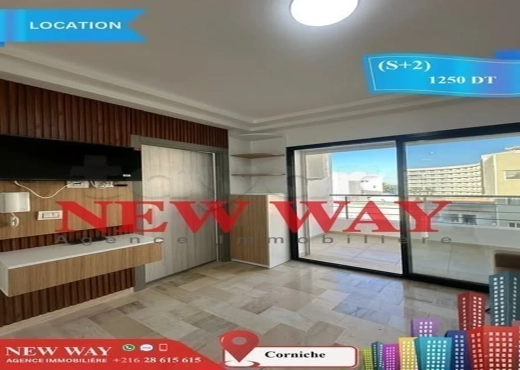 (S+2) meublé à Corniche prés de la mer