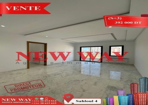 (S+3) Directe Promoteur à Sahloul 4