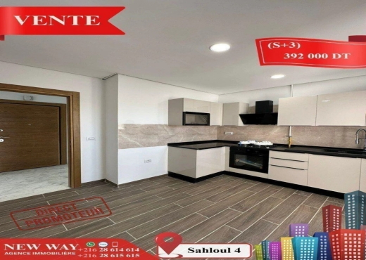 (S+3) Directe Promoteur à Sahloul 4 - Bien immobilier à {"id":20,"country_id":219,"name":"SOUSSE","slug":"sousse"} - Image 3 - Agence Immobilière New Way