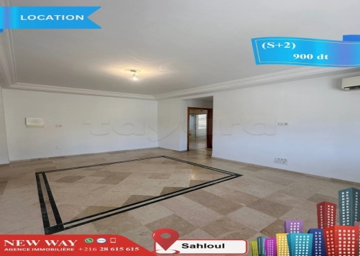 (S+2) à Sahloul au rez de chaussée - Bien immobilier à {"id":20,"country_id":219,"name":"SOUSSE","slug":"sousse"} - Agence Immobilière New Way