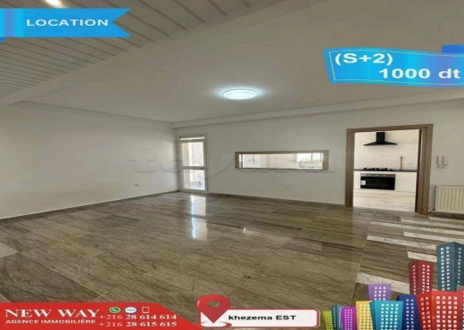 (S+2) à khezema EST, Proche de Toutes Commodités - Bien immobilier à {"id":20,"country_id":219,"name":"SOUSSE","slug":"sousse"} - Agence Immobilière New Way