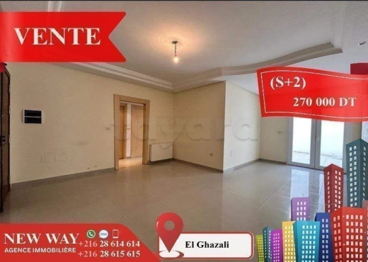 (S+2) à Bouhsina avec Place de Parking au sous Sol - Bien immobilier à {"id":20,"country_id":219,"name":"SOUSSE","slug":"sousse"} - Image 2 - Agence Immobilière New Way