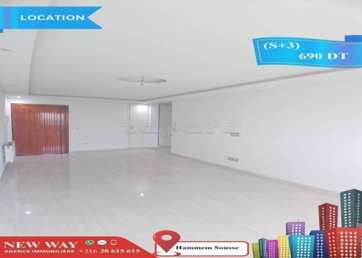 (S+3) à Hammem Sousse Prés Mosqué El Sahaba - Bien immobilier à {"id":20,"country_id":219,"name":"SOUSSE","slug":"sousse"} - Image 4 - Agence Immobilière New Way