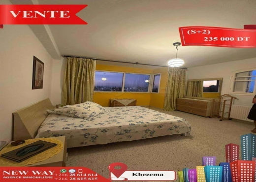 (S+2) à Khezema avec Meubles - Bien immobilier à {"id":20,"country_id":219,"name":"SOUSSE","slug":"sousse"} - Agence Immobilière New Way