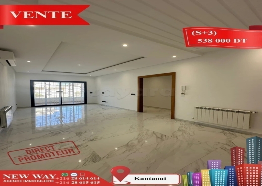 (S+3) à Kantaoui Direct Promoteur, Prés de la Mer - Bien immobilier à {"id":20,"country_id":219,"name":"SOUSSE","slug":"sousse"} - Image 3 - Agence Immobilière New Way