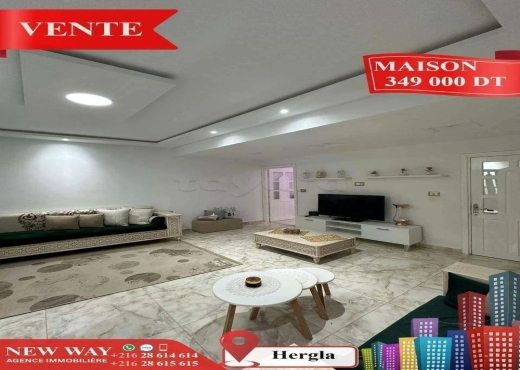 Maison à Hergla, Proche de toutes Commodités - Bien immobilier à {"id":20,"country_id":219,"name":"SOUSSE","slug":"sousse"} - Image 3 - Agence Immobilière New Way