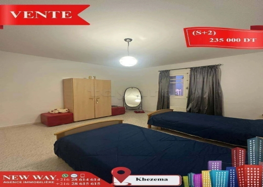 (S+2) à Khezema avec Meubles - Bien immobilier à {"id":20,"country_id":219,"name":"SOUSSE","slug":"sousse"} - Image 4 - Agence Immobilière New Way