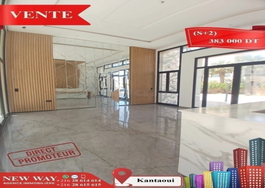(S+2) à kantaoui Direct Promoteur, Prés de mer - Bien immobilier à {"id":20,"country_id":219,"name":"SOUSSE","slug":"sousse"} - Image 3 - Agence Immobilière New Way