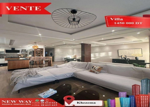 Villa à Khezema ouest , dans un quartier résidenti - Bien immobilier à {"id":20,"country_id":219,"name":"SOUSSE","slug":"sousse"} - Image 3 - Agence Immobilière New Way