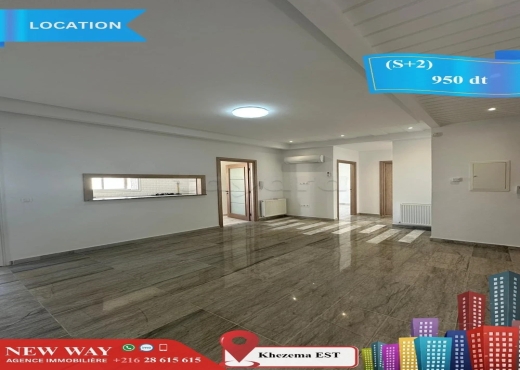 (S+2) à khezema EST, Proche de Toutes Commodités - Bien immobilier à {"id":20,"country_id":219,"name":"SOUSSE","slug":"sousse"} - Agence Immobilière New Way