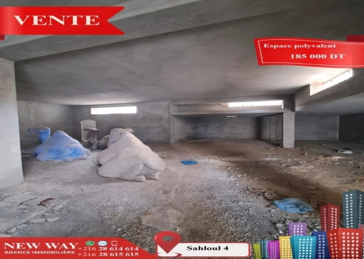 Espace polyvalent à Sahloul 4 - Bien immobilier à {"id":20,"country_id":219,"name":"SOUSSE","slug":"sousse"} - Image 2 - Agence Immobilière New Way