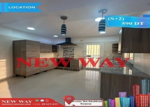 (S+2) Prés de l'avenue ibn khaldoun Sousse - Bien immobilier à {"id":20,"country_id":219,"name":"SOUSSE","slug":"sousse"} - Agence Immobilière New Way