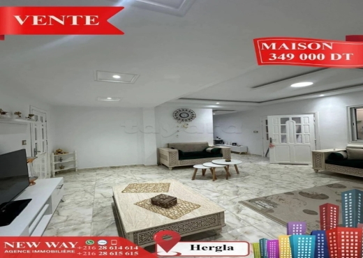 Maison à Hergla, Proche de toutes Commodités - Bien immobilier à {"id":20,"country_id":219,"name":"SOUSSE","slug":"sousse"} - Image 3 - Agence Immobilière New Way