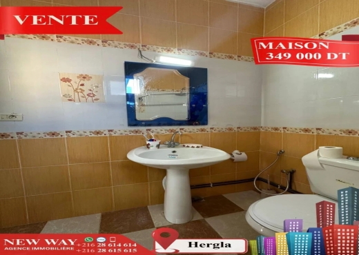 Maison à Hergla, Proche de toutes Commodités - Bien immobilier à {"id":20,"country_id":219,"name":"SOUSSE","slug":"sousse"} - Agence Immobilière New Way