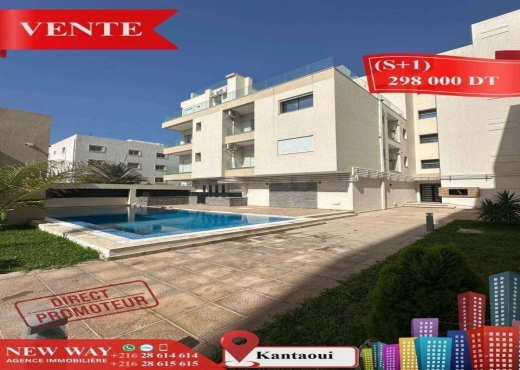 (S+1) à kantaoui, Direct Promoteur, Prés de la Mer - Bien immobilier à {"id":20,"country_id":219,"name":"SOUSSE","slug":"sousse"} - Image 2 - Agence Immobilière New Way
