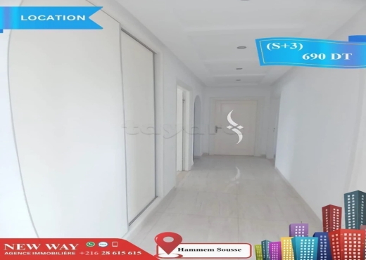 (S+3) à Hammem Sousse Prés Mosqué El Sahaba - Bien immobilier à {"id":20,"country_id":219,"name":"SOUSSE","slug":"sousse"} - Image 4 - Agence Immobilière New Way
