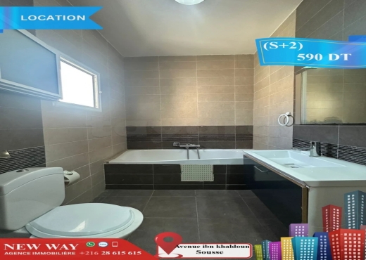 (S+2) Prés de l'avenue ibn khaldoun Sousse - Bien immobilier à {"id":20,"country_id":219,"name":"SOUSSE","slug":"sousse"} - Agence Immobilière New Way