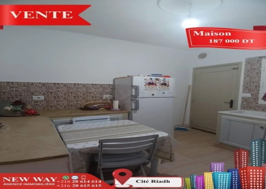 Maison à Cité Riadh , Proche de toutes Commodités - Bien immobilier à {"id":20,"country_id":219,"name":"SOUSSE","slug":"sousse"} - Image 4 - Agence Immobilière New Way