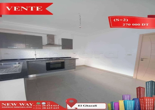 (S+2) à Bouhsina avec Place de Parking au sous Sol - Bien immobilier à {"id":20,"country_id":219,"name":"SOUSSE","slug":"sousse"} - Image 4 - Agence Immobilière New Way