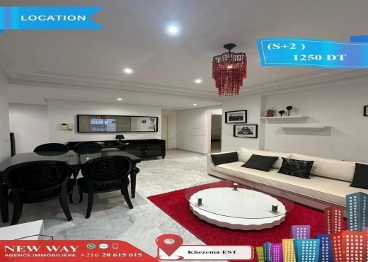 (S+2) Meublé à khezema EST - Bien immobilier à {"id":20,"country_id":219,"name":"SOUSSE","slug":"sousse"} - Image 3 - Agence Immobilière New Way