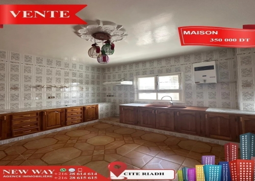 Maison indépendante (S+4) à Cité Riadh - Bien immobilier à {"id":20,"country_id":219,"name":"SOUSSE","slug":"sousse"} - Image 3 - Agence Immobilière New Way