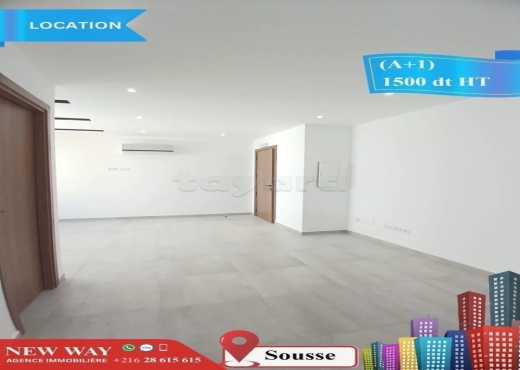 Bureau (A+1) à Sousse - Bien immobilier à {"id":20,"country_id":219,"name":"SOUSSE","slug":"sousse"} - Agence Immobilière New Way