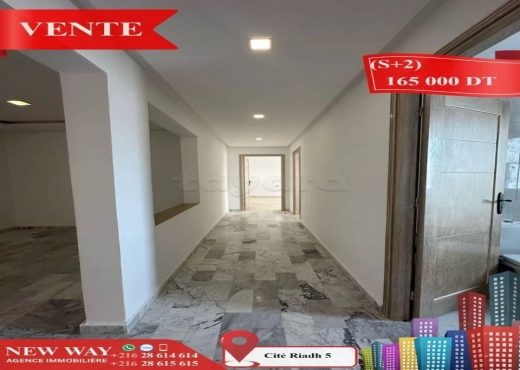 (S+2) à Cité Riadh 5 - Bien immobilier à {"id":20,"country_id":219,"name":"SOUSSE","slug":"sousse"} - Image 4 - Agence Immobilière New Way