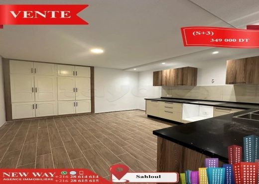 (S+3) à Sahloul , Proche de toutes Commodités - Bien immobilier à {"id":20,"country_id":219,"name":"SOUSSE","slug":"sousse"} - Image 2 - Agence Immobilière New Way