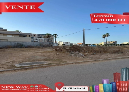 Terrain Fait l'angle à Bouhsina, Prés de l'école F - Bien immobilier à {"id":20,"country_id":219,"name":"SOUSSE","slug":"sousse"} - Image 4 - Agence Immobilière New Way