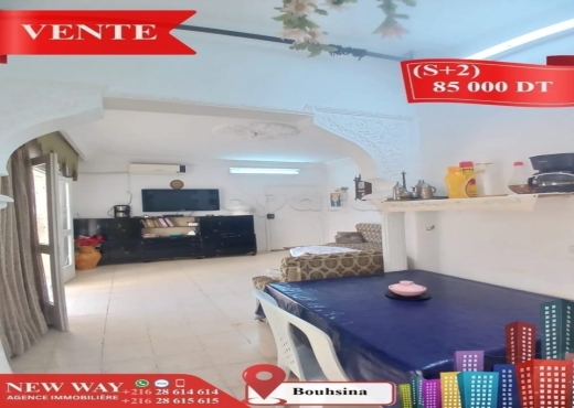 Appartement (S+2) à Bouhsina - Bien immobilier à {"id":20,"country_id":219,"name":"SOUSSE","slug":"sousse"} - Image 3 - Agence Immobilière New Way