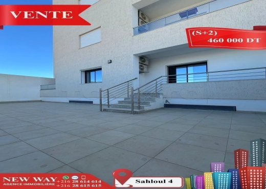 (S+2) Directe Promoteur à Sahloul 4 - Bien immobilier à {"id":20,"country_id":219,"name":"SOUSSE","slug":"sousse"} - Image 3 - Agence Immobilière New Way
