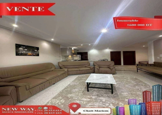 Résidence de 7 Appartements à Chatt Mariem - Bien immobilier à {"id":20,"country_id":219,"name":"SOUSSE","slug":"sousse"} - Agence Immobilière New Way