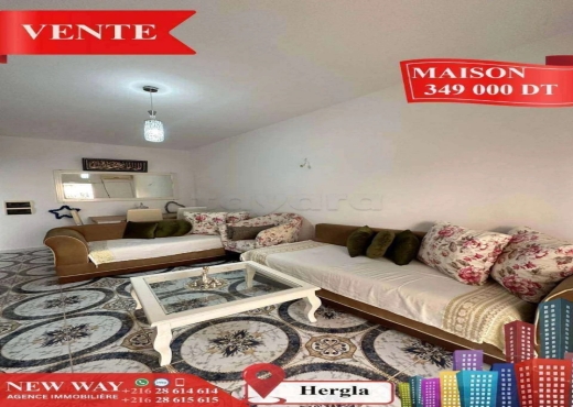 Maison à Hergla, Proche de toutes Commodités - Bien immobilier à {"id":20,"country_id":219,"name":"SOUSSE","slug":"sousse"} - Agence Immobilière New Way