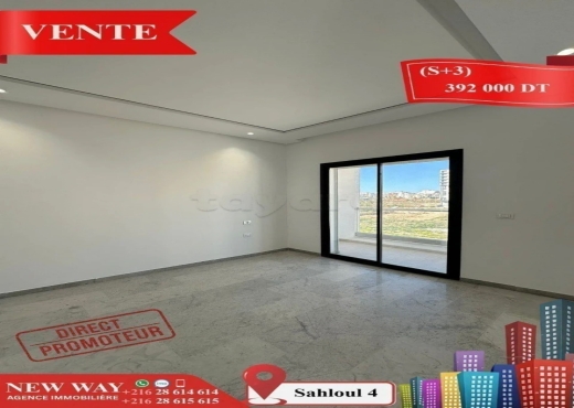 (S+3) Directe Promoteur à Sahloul 4 - Bien immobilier à {"id":20,"country_id":219,"name":"SOUSSE","slug":"sousse"} - Image 4 - Agence Immobilière New Way