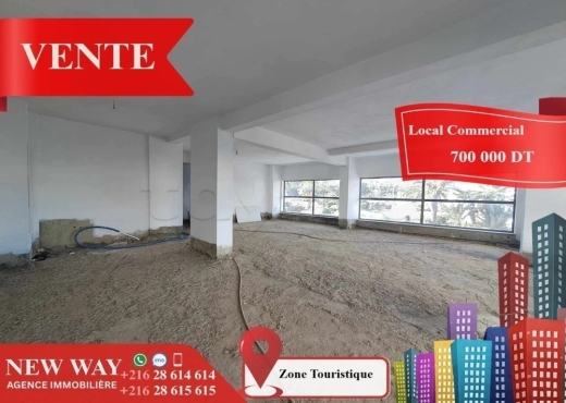 Local Commercial au  zone touristique - Bien immobilier à {"id":20,"country_id":219,"name":"SOUSSE","slug":"sousse"} - Agence Immobilière New Way