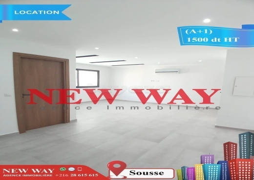 Bureau (A+1) à Sousse - Bien immobilier à {"id":20,"country_id":219,"name":"SOUSSE","slug":"sousse"} - Agence Immobilière New Way