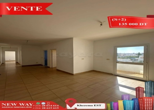 (S+2) à Khezema EST, Proche de toutes commodités - Bien immobilier à {"id":20,"country_id":219,"name":"SOUSSE","slug":"sousse"} - Agence Immobilière New Way