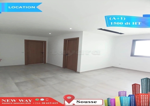 Bureau (A+1) à Sousse - Bien immobilier à {"id":20,"country_id":219,"name":"SOUSSE","slug":"sousse"} - Image 3 - Agence Immobilière New Way