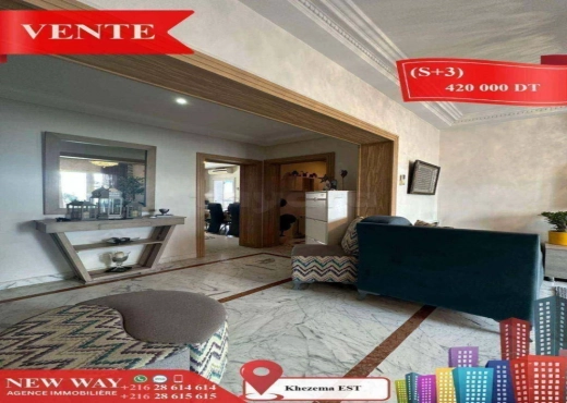 (S+3) à Khezema EST avec Place de Parking - Bien immobilier à {"id":20,"country_id":219,"name":"SOUSSE","slug":"sousse"} - Image 4 - Agence Immobilière New Way