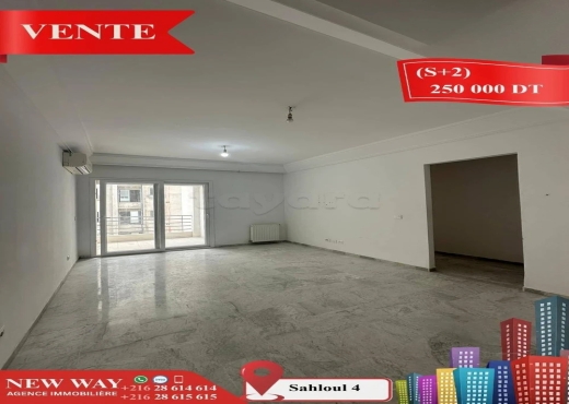 Appartement (S+2) à Sahloul 4 - Bien immobilier à {"id":20,"country_id":219,"name":"SOUSSE","slug":"sousse"} - Agence Immobilière New Way