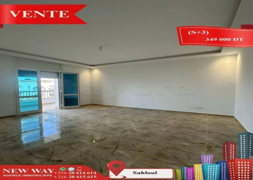 (S+3) à Sahloul , Proche de toutes Commodités - Bien immobilier à {"id":20,"country_id":219,"name":"SOUSSE","slug":"sousse"} - Image 4 - Agence Immobilière New Way