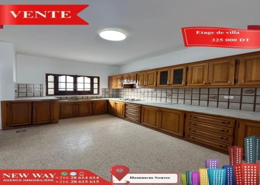 Etage de Villa avec une entrée indépendante - Bien immobilier à {"id":20,"country_id":219,"name":"SOUSSE","slug":"sousse"} - Image 4 - Agence Immobilière New Way