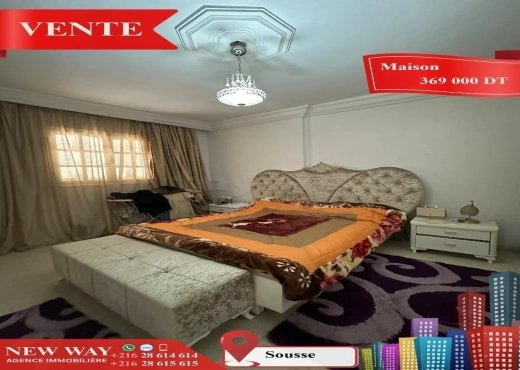 Maison à Sousse, Prés de Centre Ville - Bien immobilier à {"id":20,"country_id":219,"name":"SOUSSE","slug":"sousse"} - Image 2 - Agence Immobilière New Way