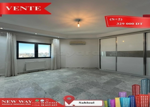 (S+2) à Sahloul avec Place de Parking - Bien immobilier à {"id":20,"country_id":219,"name":"SOUSSE","slug":"sousse"} - Image 3 - Agence Immobilière New Way