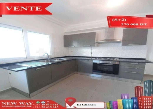 (S+2) à Bouhsina avec Place de Parking au sous Sol - Bien immobilier à {"id":20,"country_id":219,"name":"SOUSSE","slug":"sousse"} - Image 3 - Agence Immobilière New Way