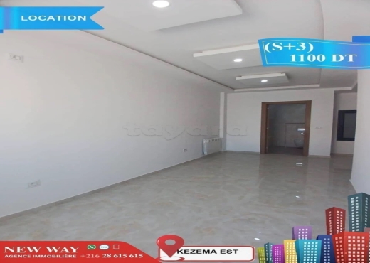 (S+3)  à Khezema EST avec Place de Parking - Bien immobilier à {"id":20,"country_id":219,"name":"SOUSSE","slug":"sousse"} - Image 3 - Agence Immobilière New Way