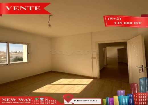 (S+2) à Khezema EST, Proche de toutes commodités - Bien immobilier à {"id":20,"country_id":219,"name":"SOUSSE","slug":"sousse"} - Image 3 - Agence Immobilière New Way