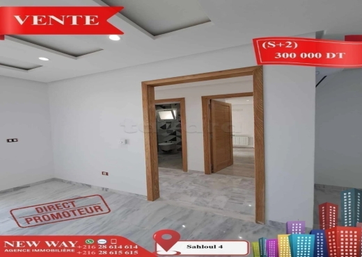 (S+2) à Sahloul 4 Directe Promoteur - Bien immobilier à {"id":20,"country_id":219,"name":"SOUSSE","slug":"sousse"} - Image 3 - Agence Immobilière New Way