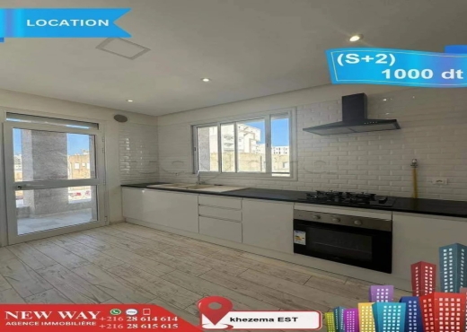 (S+2) à khezema EST, Proche de Toutes Commodités - Bien immobilier à {"id":20,"country_id":219,"name":"SOUSSE","slug":"sousse"} - Agence Immobilière New Way
